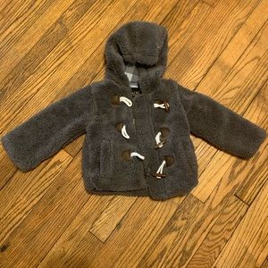 Boys gray fluffy jacket 2T
